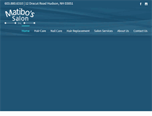 Tablet Screenshot of matibossalon.com